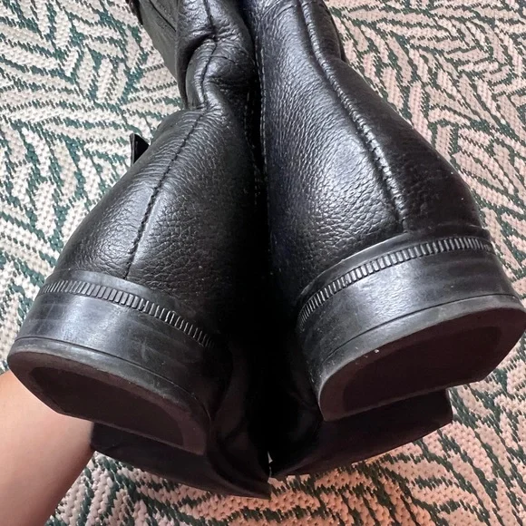 Naturalizer Black Leather Winter Boots - Picture 9 of 16